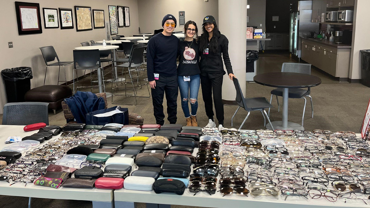 Seeing a difference OUWB students collect eyeglasses for villagers in